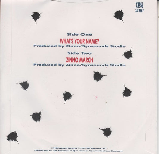 Zinno : What's Your Name? (7", Single)