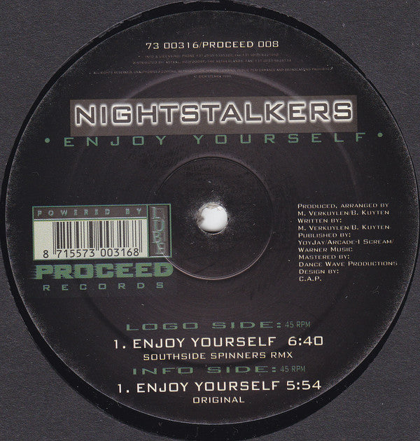 Nightstalkers (2) : Enjoy Yourself (12", Single)