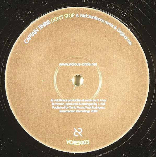 Captain Tinrib : Don't Stop (12")