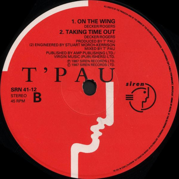 T'Pau : Heart And Soul (12", Single)