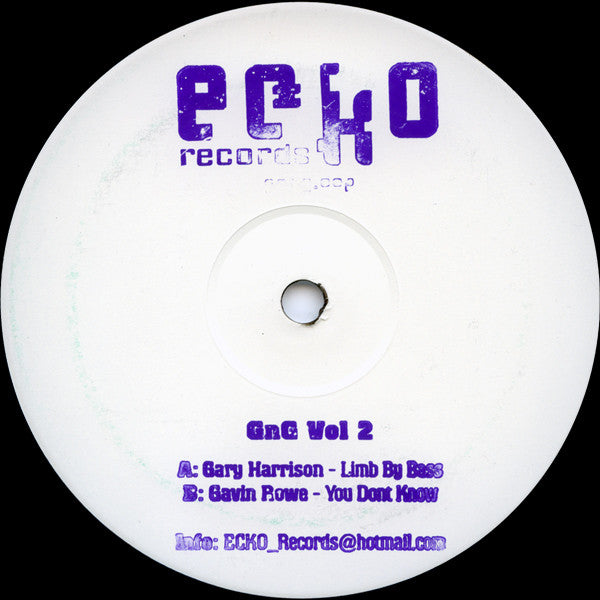 Gary Harrison / Gavin Rowe : GnG Volume 2 (12", W/Lbl)