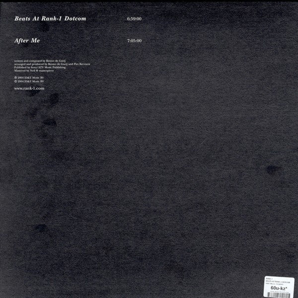 Rank1* : Beats At Rank-1 Dotcom / After Me (12")