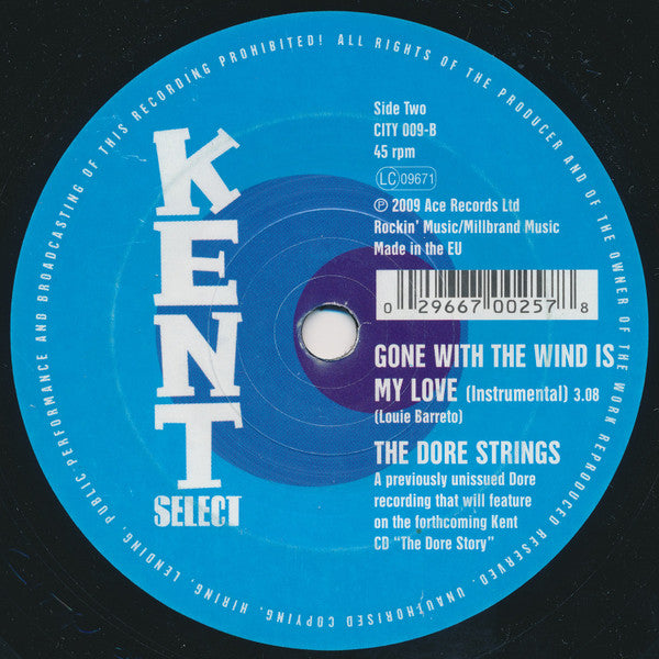 Rita & The Tiaras / The Dore Strings : Gone With The Wind Is My Love (7", Single)