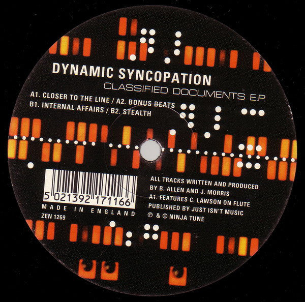 Dynamic Syncopation : Classified Documents E.P. (12", EP)