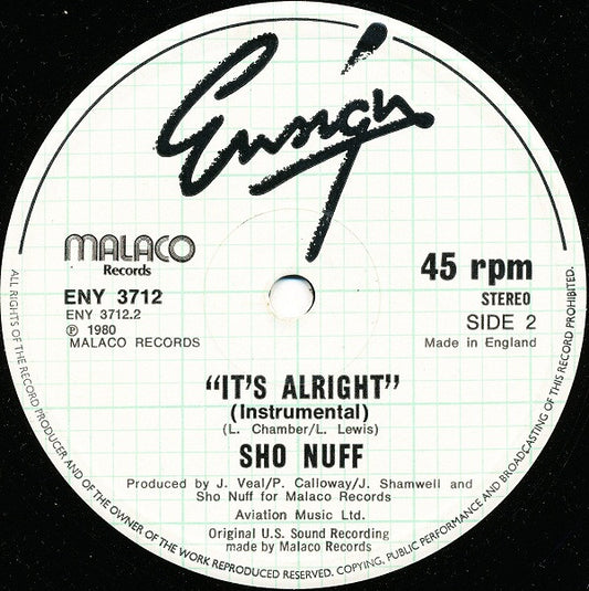 Sho Nuff : It's Alright (12", Single)