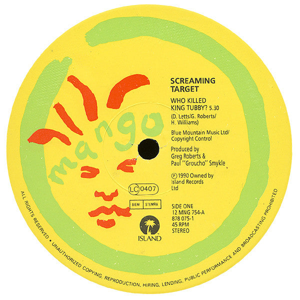 Screaming Target : Who Killed King Tubby? (12")