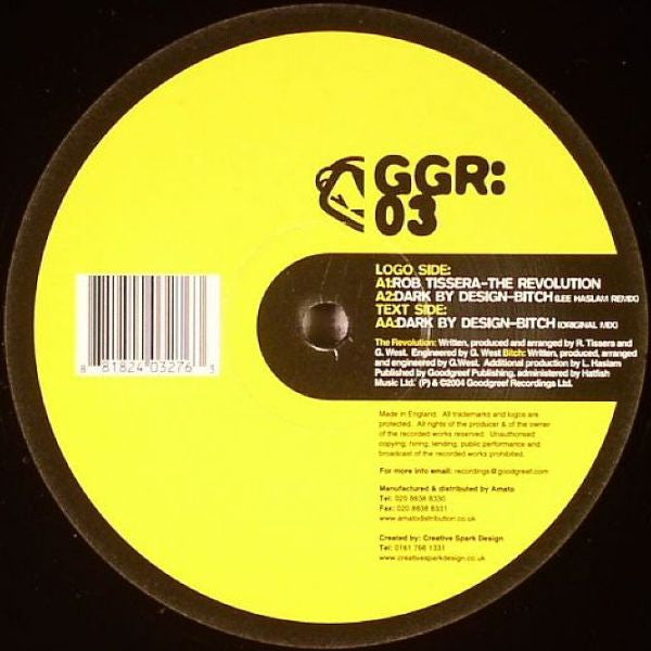 Rob Tissera / Dark By Design : The Revolution / Bitch (12")