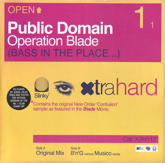 Public Domain : Operation Blade (Bass In The Place...) (12")