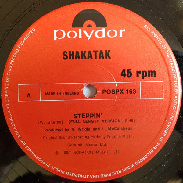 Shakatak : Steppin' (12")