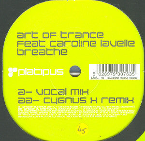 Art Of Trance Feat. Caroline Lavelle : Breathe (12")