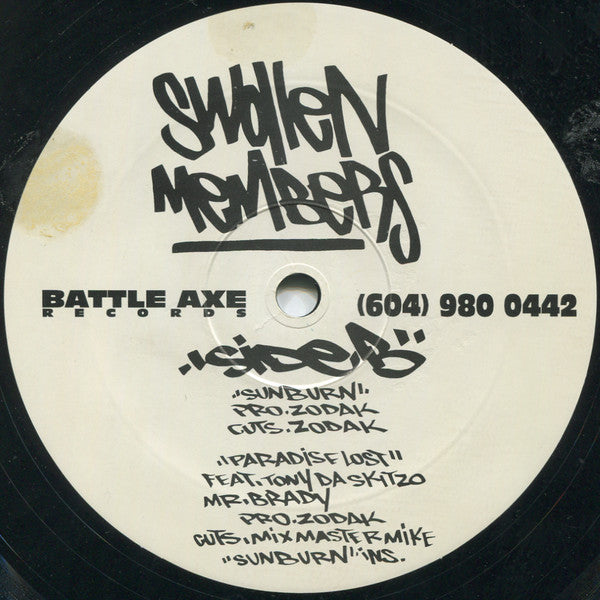 Swollen Members : Shatter Proof / Consumption / Sunburn / Paradise Lost (12")