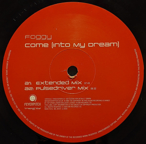 Foggy : Come (Into My Dream) (12")