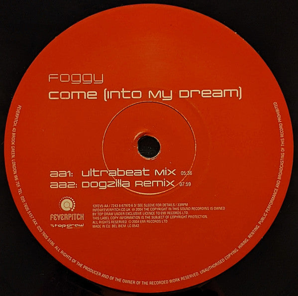 Foggy : Come (Into My Dream) (12")