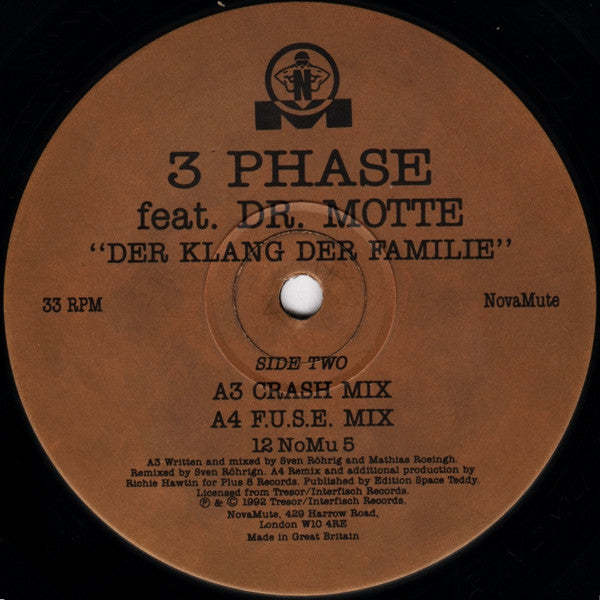 3 Phase Feat. Dr. Motte : Der Klang Der Familie (The Remixes) (12")