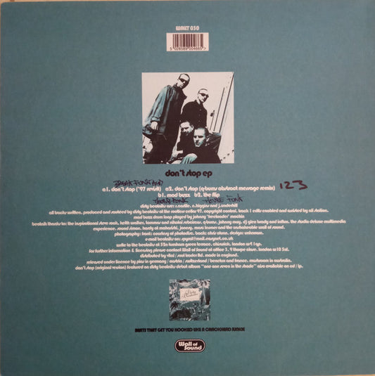Dirty Beatniks : Don't Stop EP (12", EP)