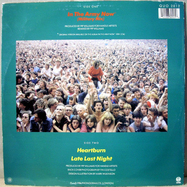 Status Quo : In The Army Now (12", Single)