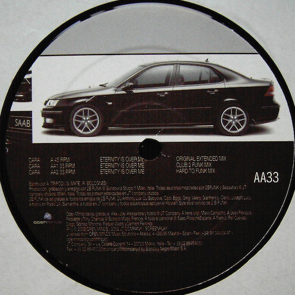 2B Funk Feat. Carriga : Eternity (Is Over Me) (12")