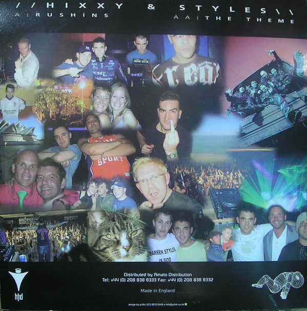 Hixxy & Darren Styles : Rushins / The Theme (12", Single)