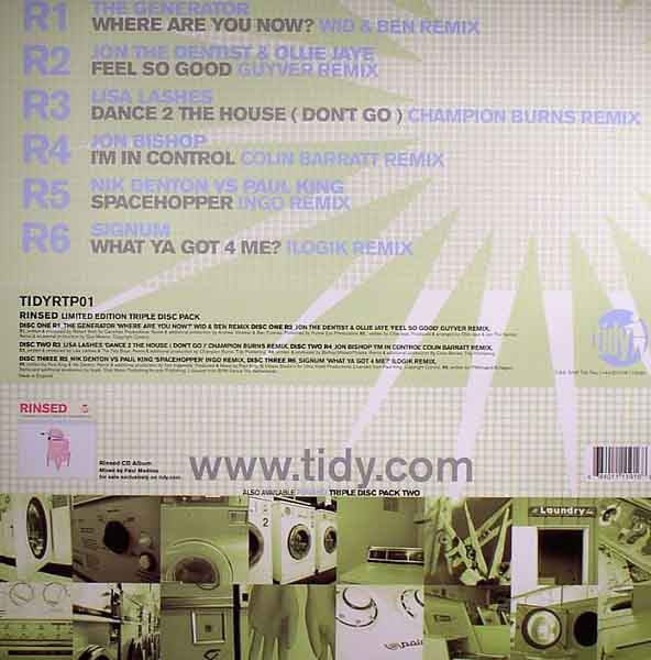 Various : Rinsed - Triple Disc Pack One (3x12", Ltd)