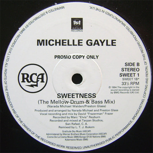 Michelle Gayle : Sweetness (12", Promo)