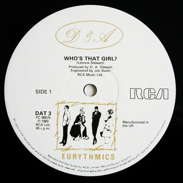 Eurythmics : Who's That Girl? (12", Single)