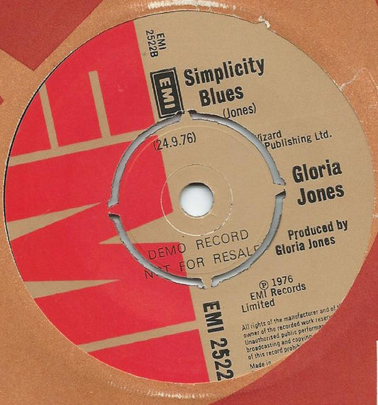 Gloria Jones : I Ain't Going Nowhere (7", Single, Promo)