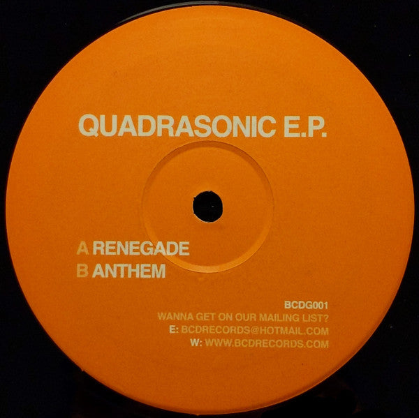 Quadrasonic : Quadrasonic E.P. (12", EP)