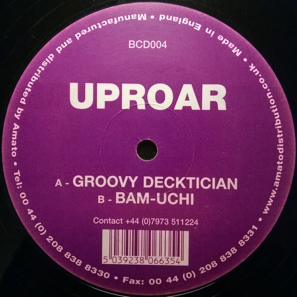 Uproar : Groovy Decktician / Bam-Uchi (12")