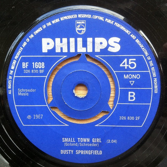 Dusty Springfield : What's It Gonna Be (7", Single, Mono)