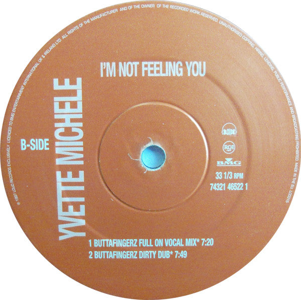 Yvette Michele : I'm Not Feeling You (12")