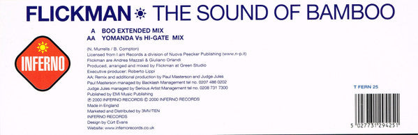 Flickman : The Sound Of Bamboo (12", Single)