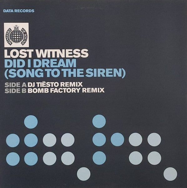 Lost Witness : Did I Dream (Song To The Siren) (12")