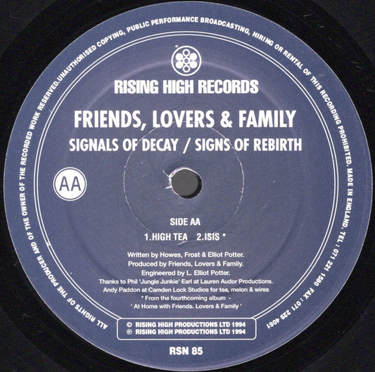 Friends, Lovers & Family : Signals Of Decay / Signs Of Rebirth (12")