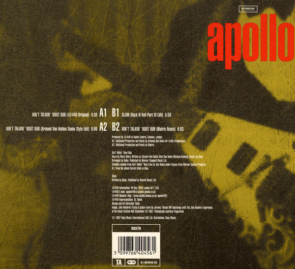 Apollo Four Forty* : Ain't Talkin' 'Bout Dub (12", Single)