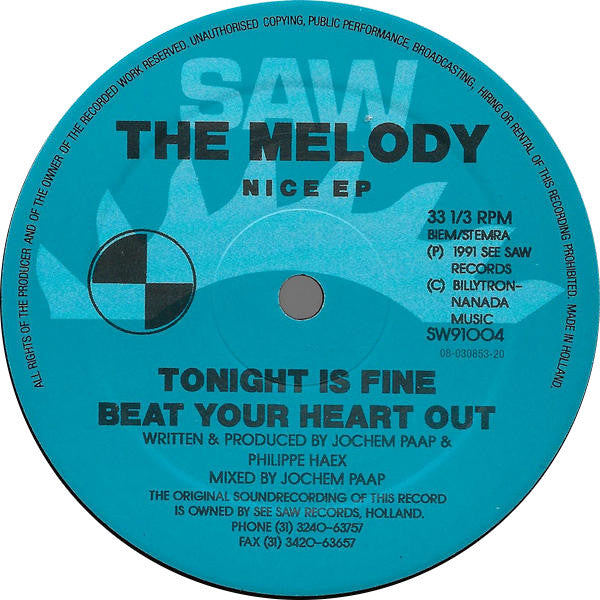 The Melody : Nice EP (12", EP)