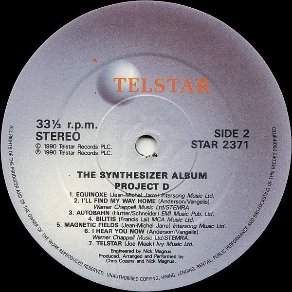 Project D : The Synthesizer Album (LP, Album)