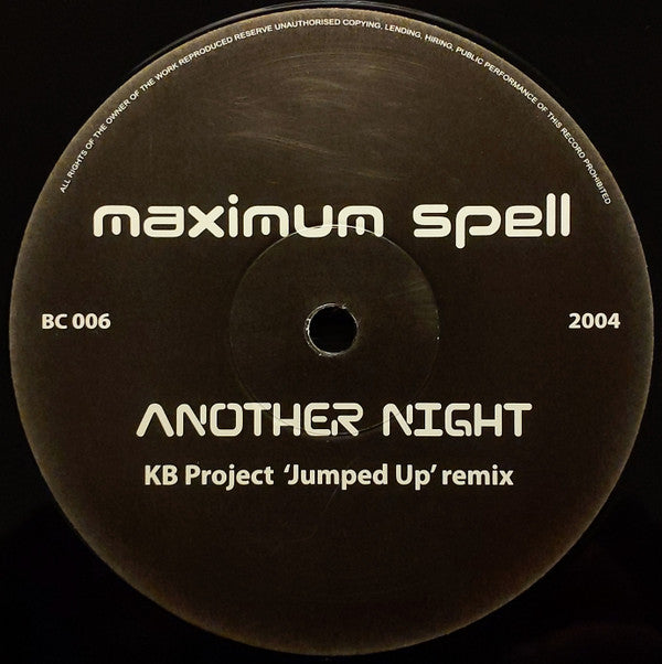 Maximum Spell : Another Night (12", S/Sided)