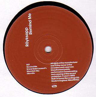 Röyksopp : Remind Me (12")