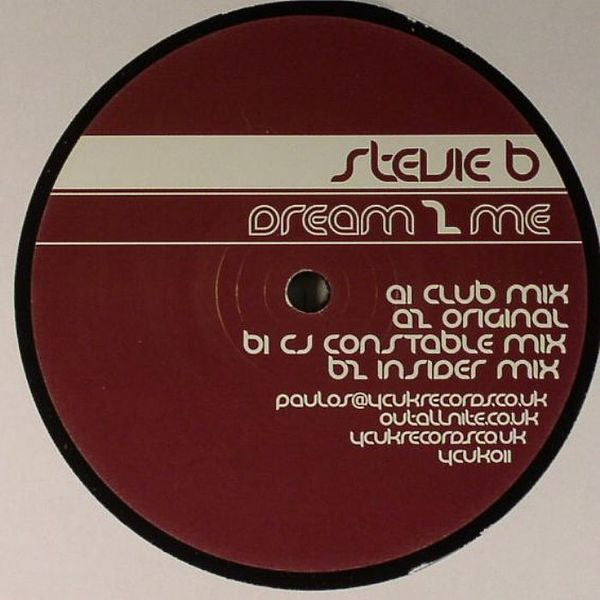 Stevie B (2) : Dream 2 Me (12")