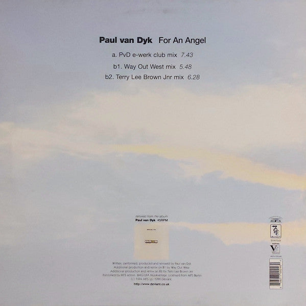 Paul van Dyk : For An Angel (12")