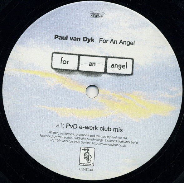 Paul van Dyk : For An Angel (12")