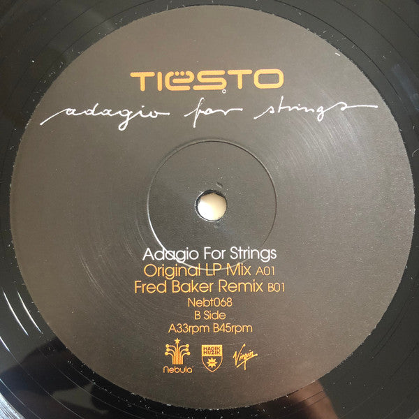 Tiësto* : Adagio For Strings (12", Single)
