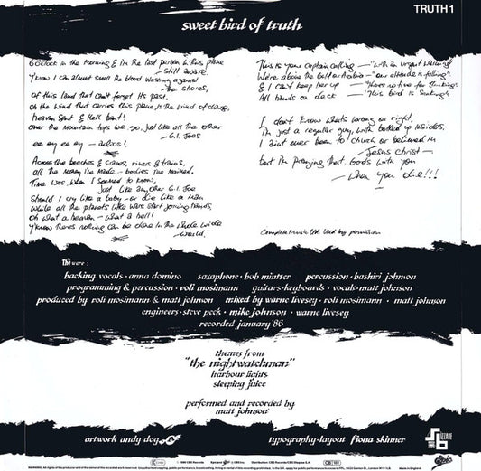 The The : Sweet Bird Of Truth (12", Single)