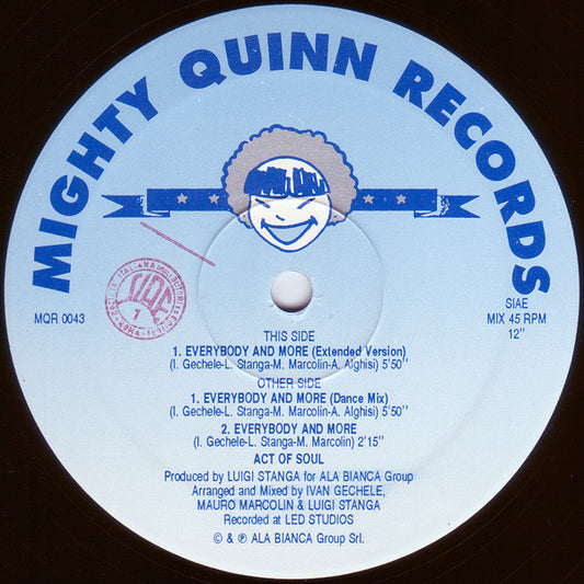 Act Of Soul : Everybody And More (12")