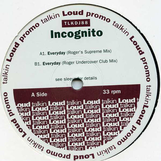 Incognito : Everyday (Roger Sanchez Remixes) (2x12", Promo)