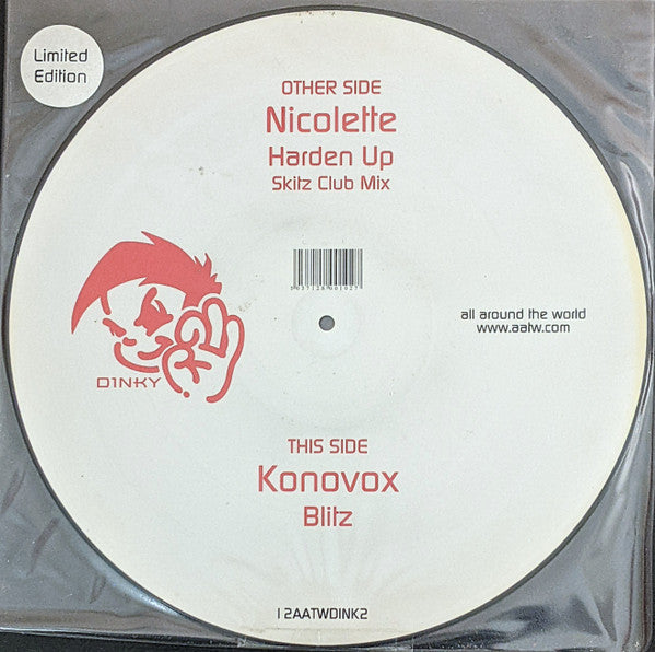 Nicolette (2) / Konovox : Harden Up / Blitz (12", Ltd, Pic)
