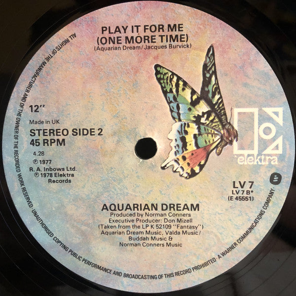 Aquarian Dream (2) : You're A Star (12", Single)