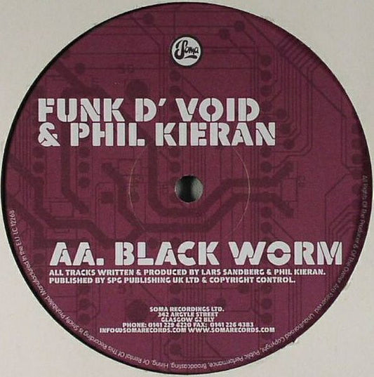 Funk D'Void & Phil Kieran : Lost In Belfast / Black Worm (12")