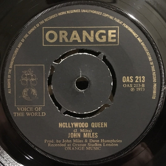 John Miles : One Minute Every Hour (7", Single, 4-p)