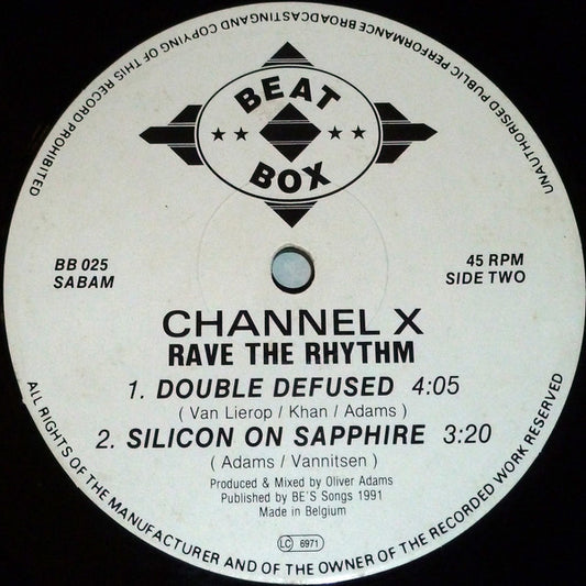 Channel X : Rave The Rhythm (12")